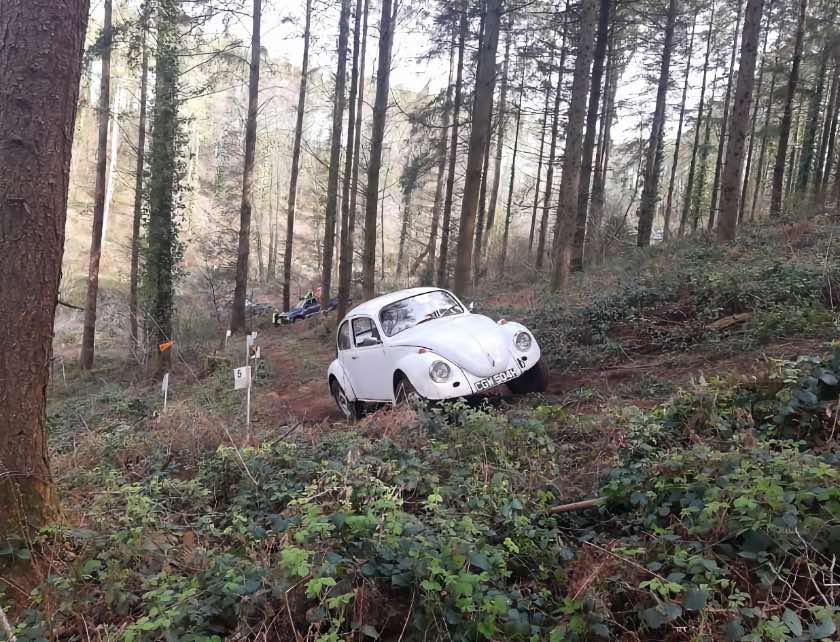 Camel Vale had good weather for their day in Bonyalva Woods with cars ending the day covered in dust rather than the usual mud.
